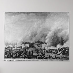 Publishing the martial law at the poster