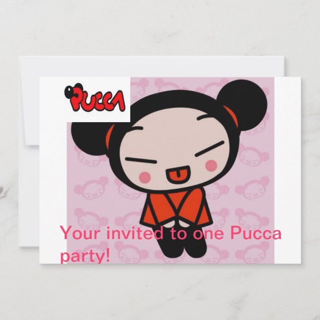 Pucca invitations (Front)
