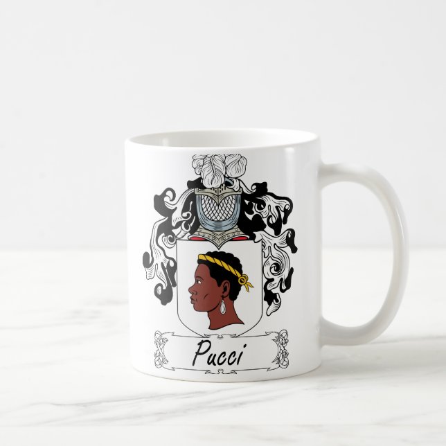 Pucci Family Crest Coffee Mug (Right)