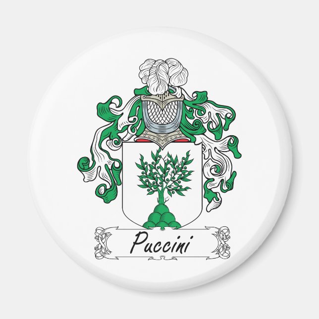 Puccini Family Crest Magnet (Front)