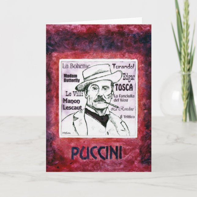 PUCCINI greetings card (Front)