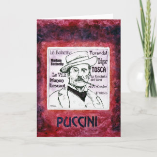 PUCCINI greetings card