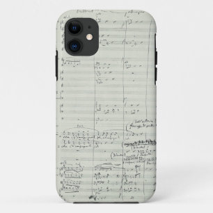 Puccini Opera La Bohème Music Manuscript Excerpt iPhone 11 Case