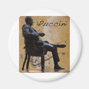 Puccini_Statue_Lucca Magnet