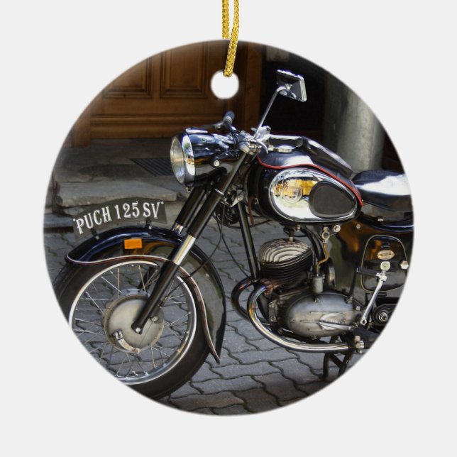 Puch 125 SV Ceramic Tree Decoration (Front)