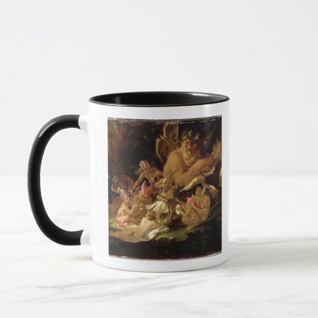 Puck and Fairies, from 'A Midsummer Night's Dream' Mug (Left)