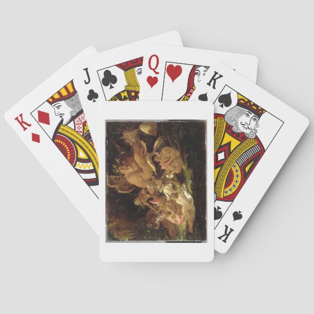 Puck and Fairies, from 'A Midsummer Night's Dream' Playing Cards (Back)