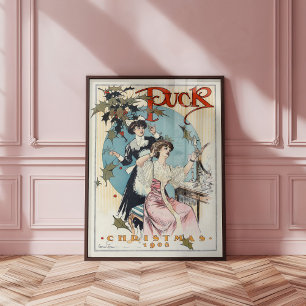 Puck Christmas 1908 Poster
