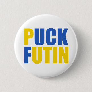 "PUCK FUTIN" 6 CM ROUND BADGE