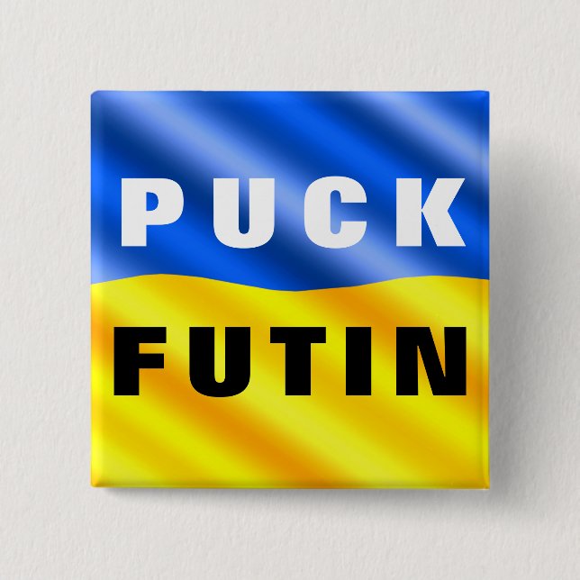 Puck Futin Button Support Freedom for Ukraine (Front)