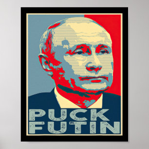 Puck Futin Hope I Stand With Ukraine  Poster