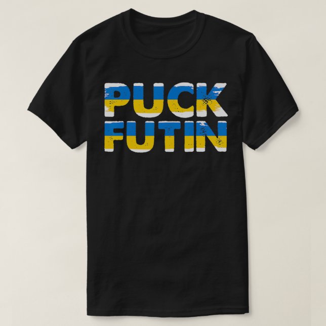 Puck Futin Hope I Stand with Ukraine  T-Shirt (Design Front)