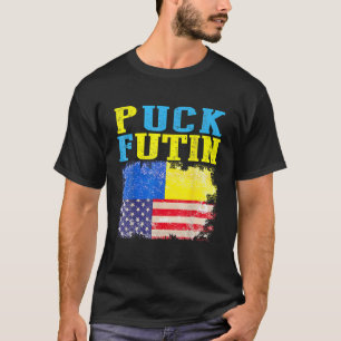 Puck Futin I Stand' With Ukraine American Ukrainia T-Shirt