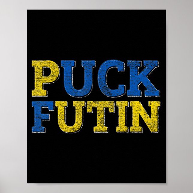 PUCK FUTIN I Stand With Ukraine  Poster (Front)