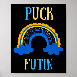 Puck Futin Meme Funny Design Ukraine Russia  Poster
