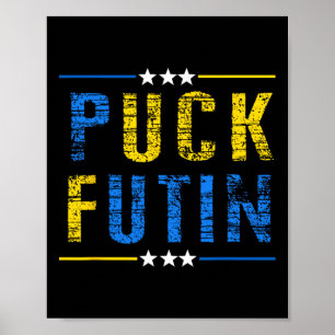 Puck Futin Meme I Stand With Ukraine Ukrainian Lov Poster