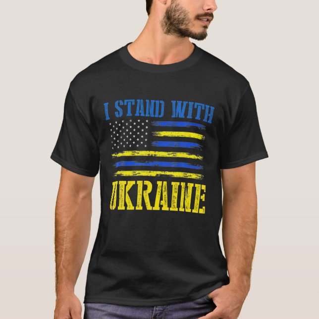 Puck Futin Meme I Stand With Ukraine Ukrainian Lov T-Shirt (Front)