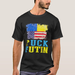 Puck Futin Meme I Stand With Ukraine Ukrainian Lov T-Shirt