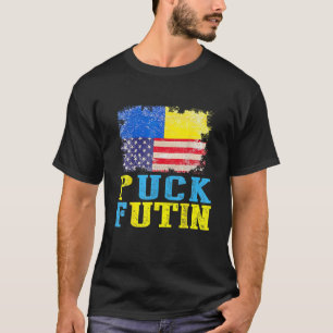 Puck Futin Meme Stand With Ukraine Ukrainian Lover T-Shirt