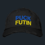 Puck Futin - Ukrainian Flag - Freedom For Ukraine Embroidered Hat<br><div class="desc">I Stand With Ukraine - Freedom - Peace - Support Ukraine - Solidarity - Flag of Ukraine - Strong Together - Freedom Victory - Puck Futin ! Let's make the world a better place - everybody together ! A better world begins - depends - needs YOU too ! You can...</div>