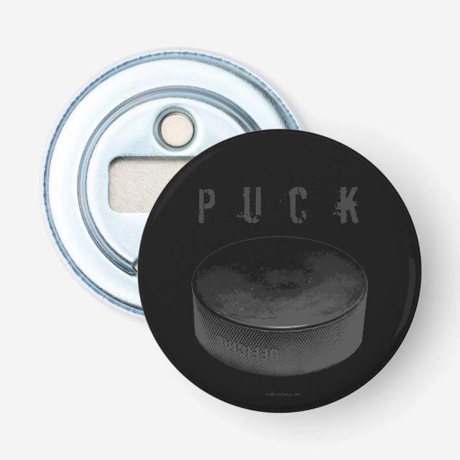 PUCK (Hockey) Bottle Opener (Front)