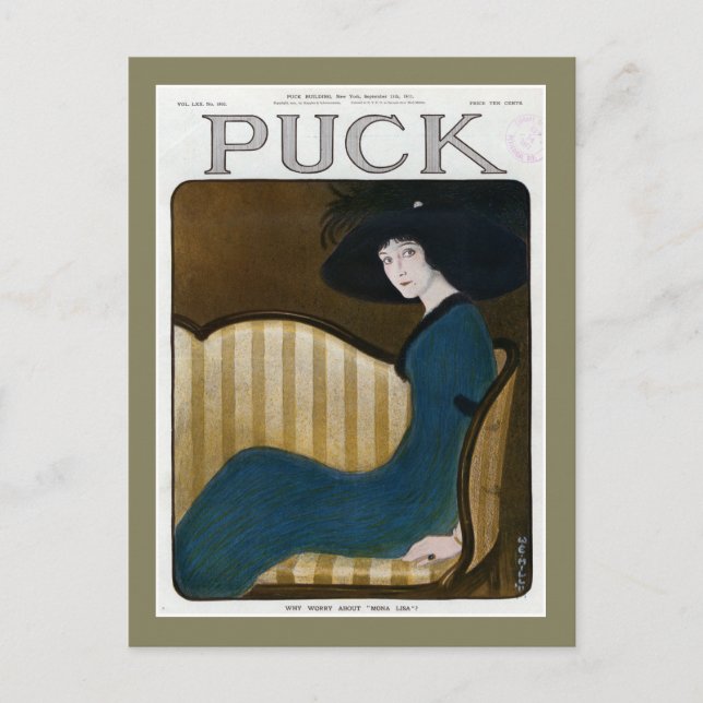 Puck Magazine Cover 1911 Postcard (Front)