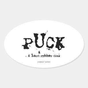 PUCK OVAL STICKER