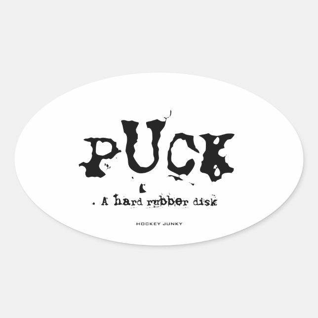 PUCK OVAL STICKER (Front)