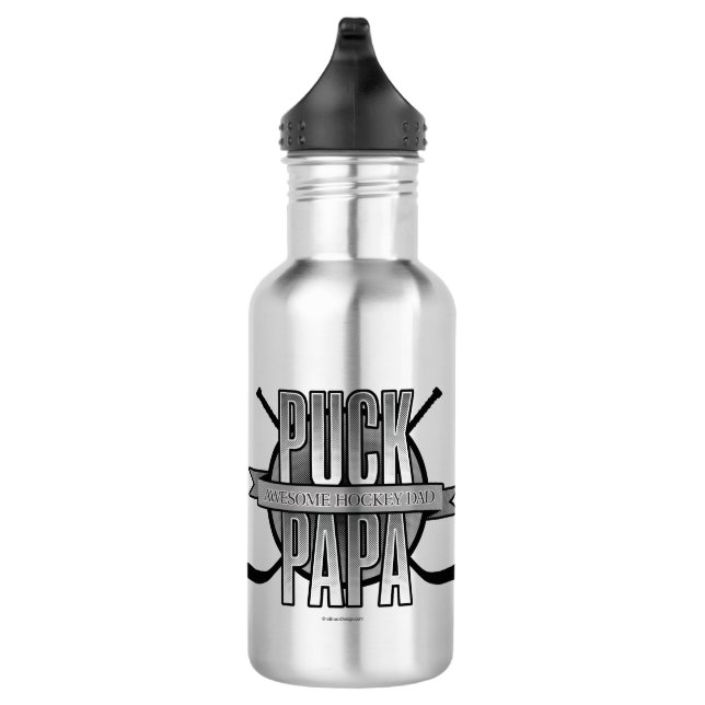 Puck Papa (Hockey Dad) 532 Ml Water Bottle (Right)