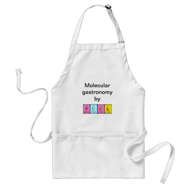 Puck periodic table name apron (Front)