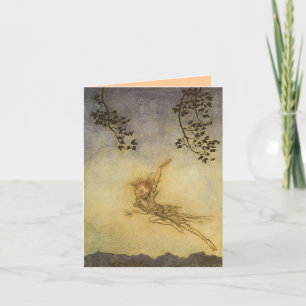 Puck, Sprite Notecard Arthur Rackham