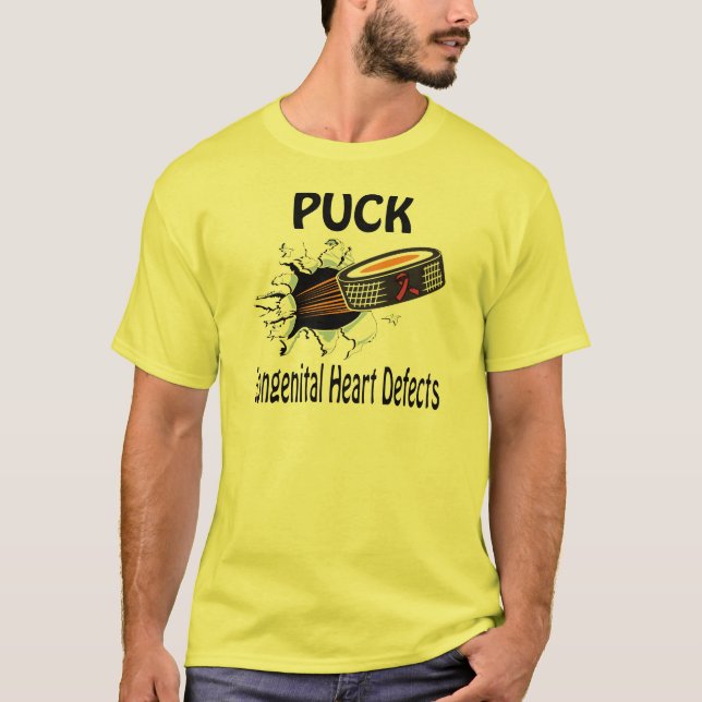 Puck The Causes Congenital Heart Defects Shirt (Front)