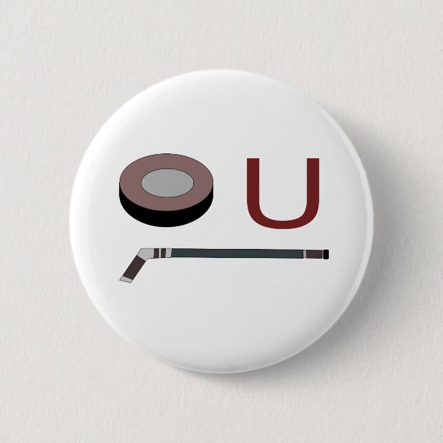 "Puck" U 6 Cm Round Badge (Front)