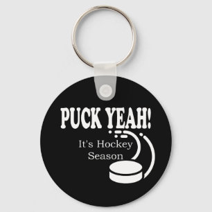 Puck Yeah It's Hockey Season Key Ring