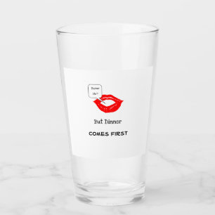 "Pucker Up Dinner First" Shot Glass