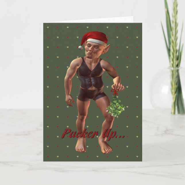 pucker up holiday card (Front)