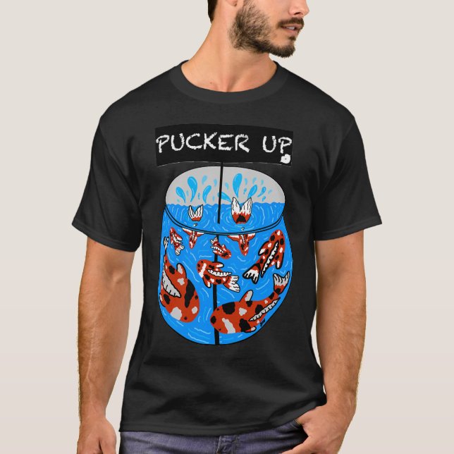 Pucker up koi fish T-Shirt (Front)