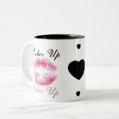 Pucker Up Two-Tone Coffee Mug (Front Left)