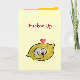 Pucker Up Valentine Love Card