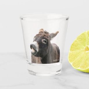 Puckering Donkey Shot Glass