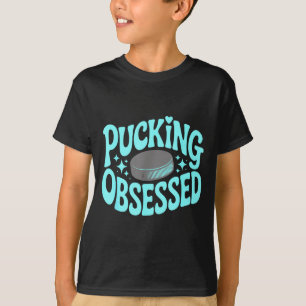 Pucking obsessed hockey romance reader book lover T-Shirt
