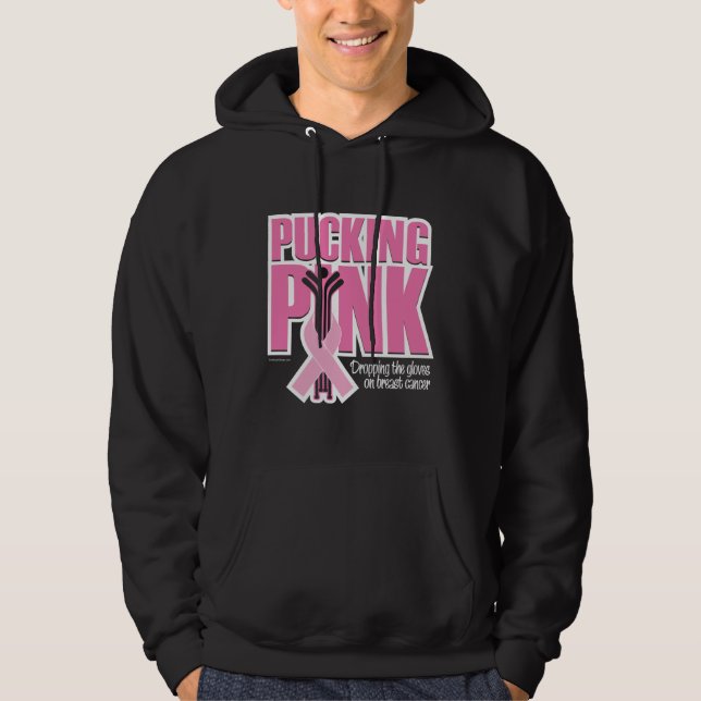 Pucking Pink (Hockey) Hoodie (Front)