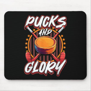 Pucks And Glory Field Hockey Artwork Mouse Mat