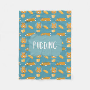 Pudding Custom Corgi Blanket by Corgi Bums