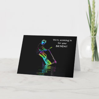 Puddle Jumping - Scooter Boy Card