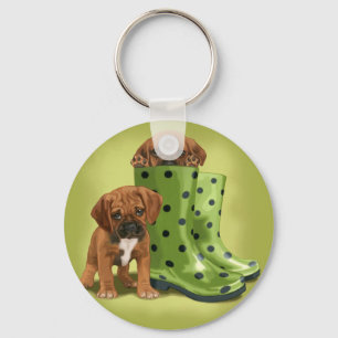 Puddles for Puggles Key Ring