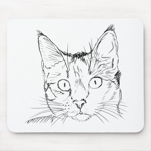 Puddy Cat Mouse Mat (Front)