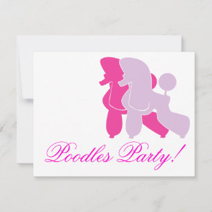 Pudel in Rosa pink