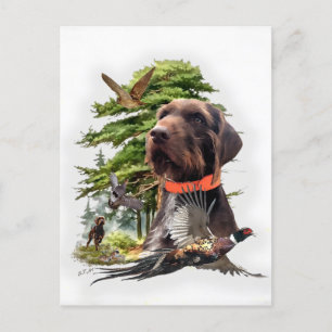Pudelpointers Holiday Postcard
