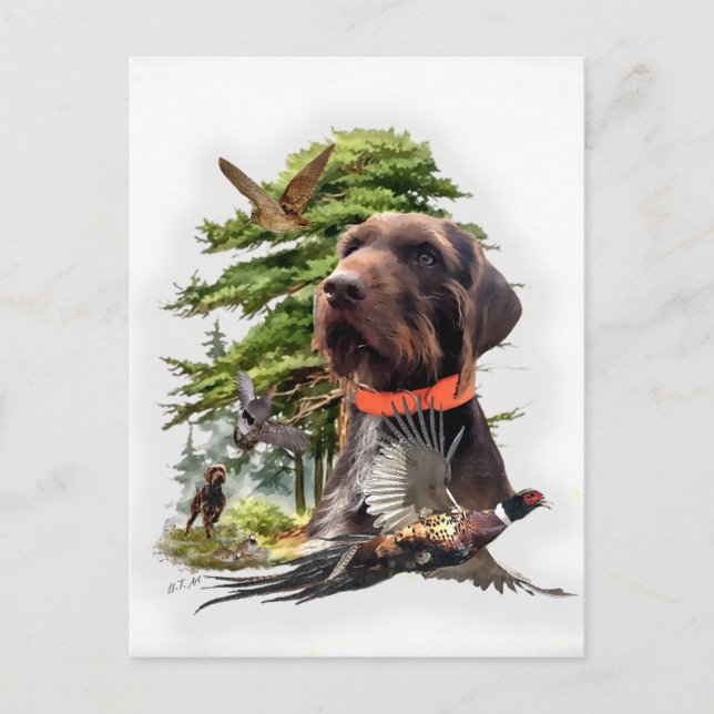 Pudelpointers Holiday Postcard (Front)